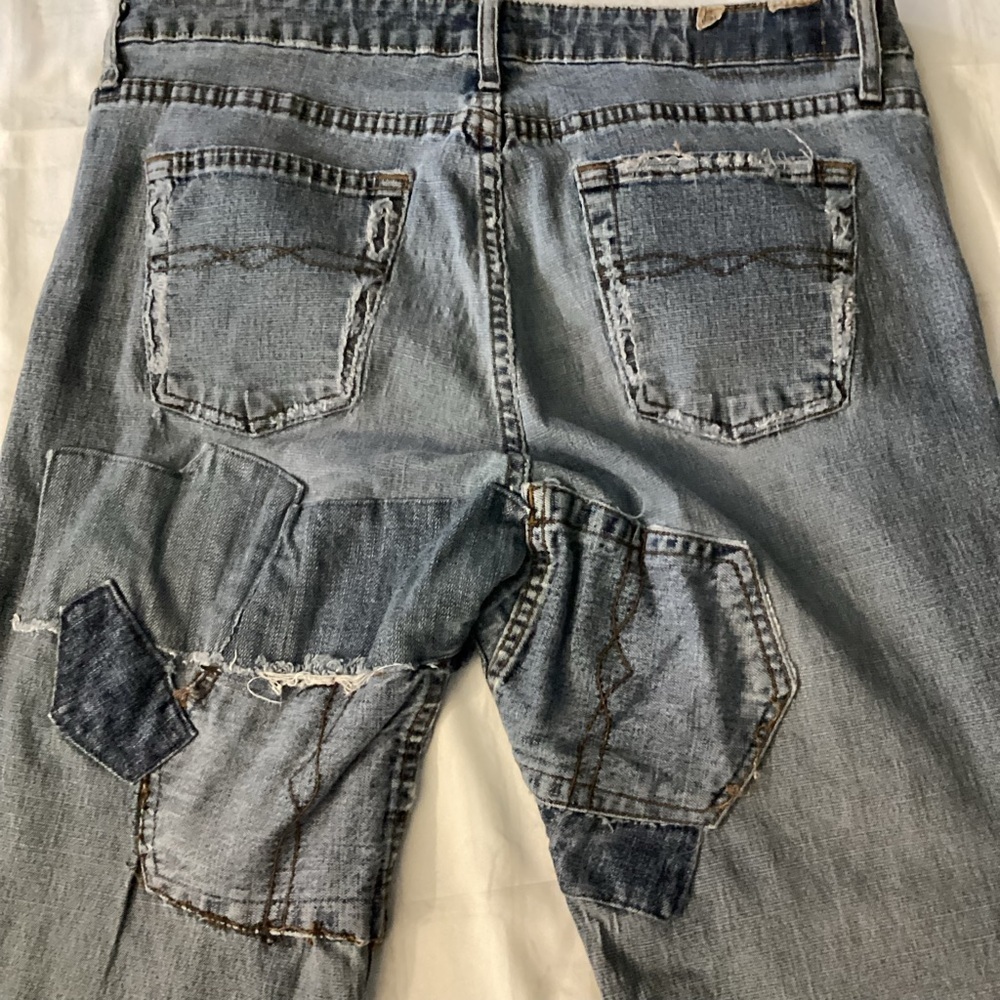 Customized Classic Vintage Flare Leg Distressed Jeans - Picture 6 of 7